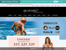 Tablet Screenshot of hbintimatelingerie.com